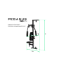 Pegasus Pro Gym 3 MT‑18504‑ABC Λ-645  Ημιεπαγγελματικό Πολυόργανο 3 Θέσεων - Σε 18 Άτοκες Δόσεις - Επαγγελμ. Εξοπλισμός