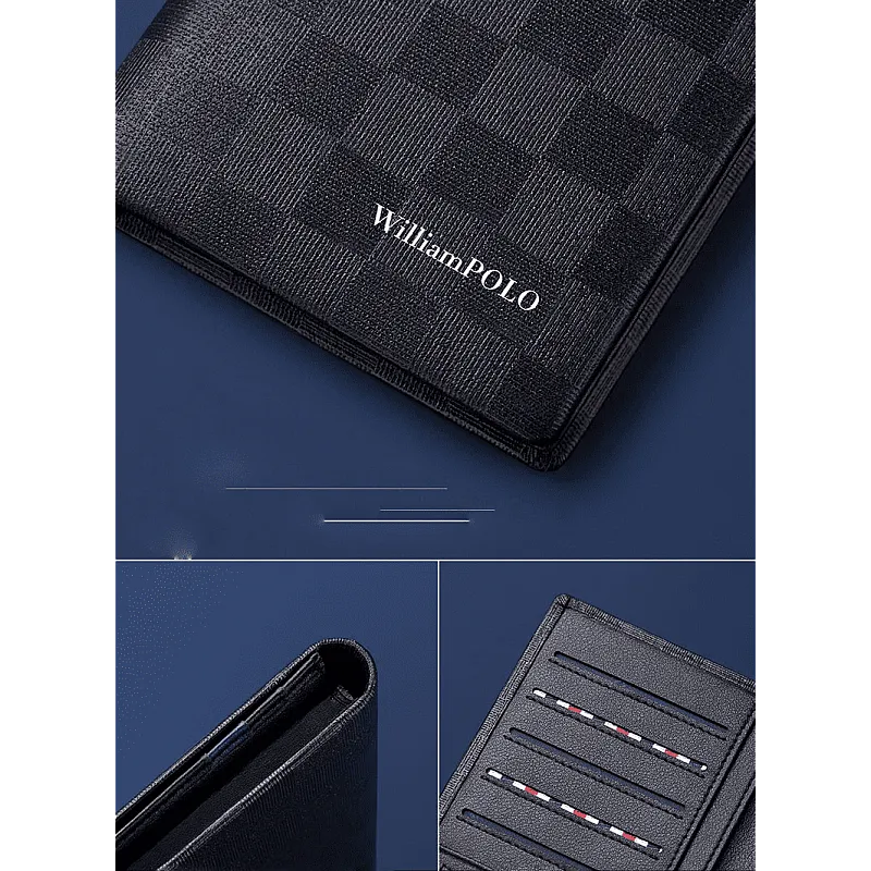 Δερμάτινο Ανδρικό πορτοφόλι William Polo 201502 black - Δερμάτινα ανδρικά πορτοφόλια
