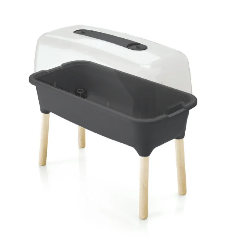 PROSPERPLAST Θερμοκήπιο Respana Planter Wood High Set ISEW780H-S433 - Γλάστρες - Πιατάκια