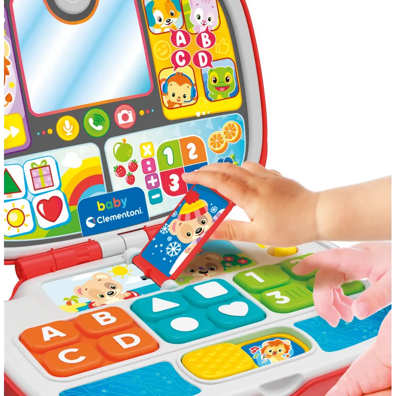 Baby Clementoni Βρεφικό Εκπαιδευτικό Baby Laptop Για 9-36 Μηνών
