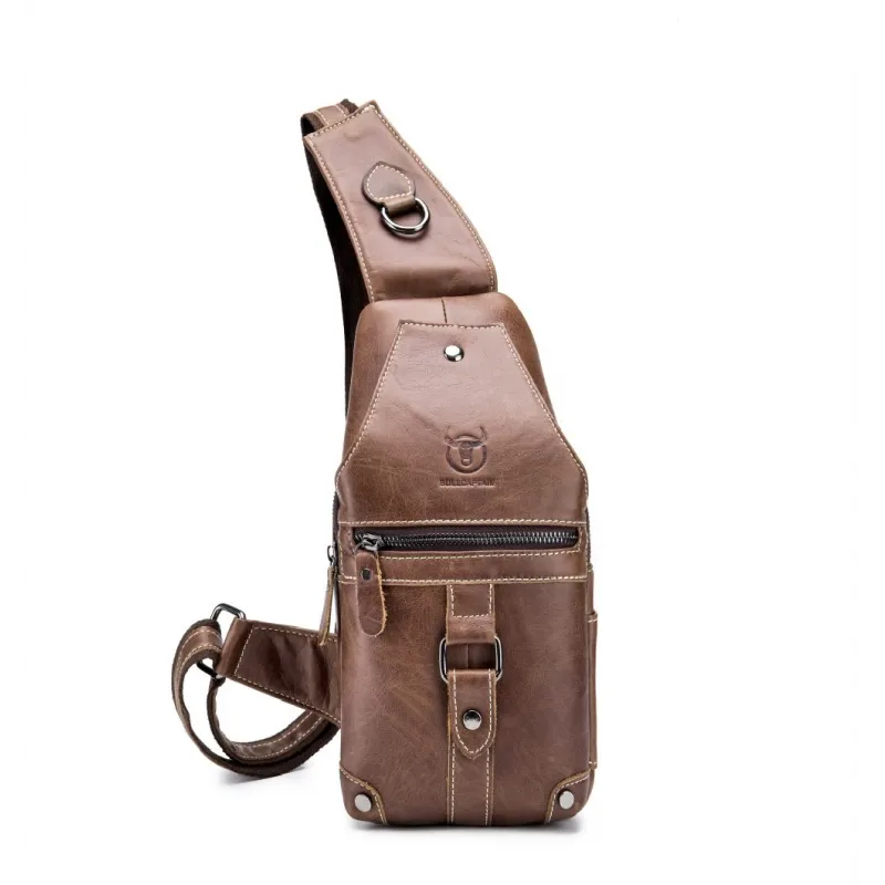 Δερμάτινο τσαντάκι body Bull Captain XB 130 καφέ - Δερμάτινα τσαντάκια crossbody