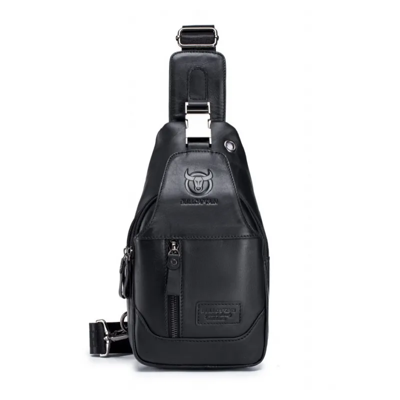 Δερμάτινο τσαντάκι body Bull Captain XB 095 μαύρο - Δερμάτινα τσαντάκια crossbody