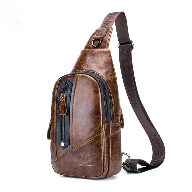 Δερμάτινο τσαντάκι body Bull Captain XB 126 καφέ - Δερμάτινα τσαντάκια crossbody