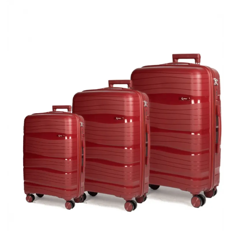 Βαλίτσες trolley (σέτ 3 τεμαχίων) Cardinal (PP) 2014 μπορντό - Βαλίτσες σετ