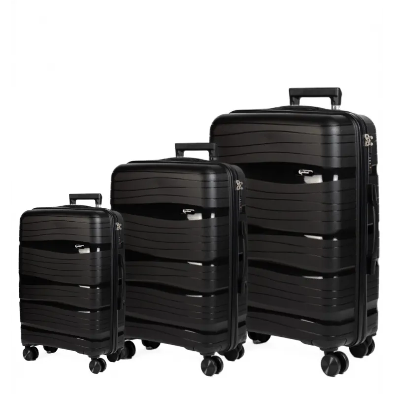 Βαλίτσες trolley (σέτ 3 τεμαχίων) Cardinal (PP) 2014 μαύρο - Βαλίτσες σετ