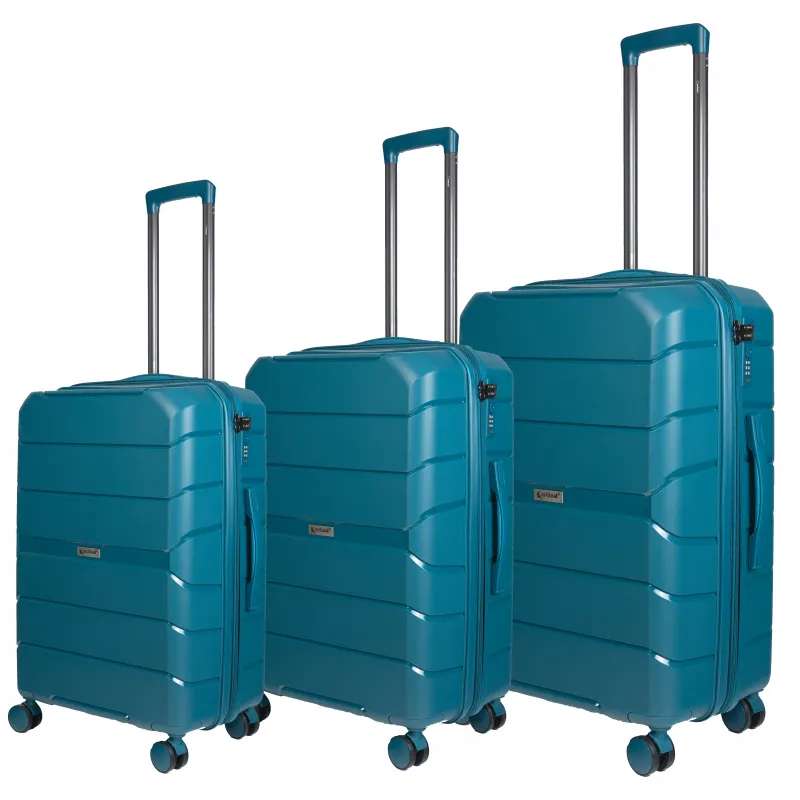 Βαλίτσες trolley Επεκτάσιμη Elusive (σέτ 3 τεμαχίων) Cardinal (PP) 2016 πετρόλ - Βαλίτσες σετ