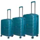Βαλίτσες trolley Επεκτάσιμη Elusive (σέτ 3 τεμαχίων) Cardinal (PP) 2016 πετρόλ - Βαλίτσες σετ