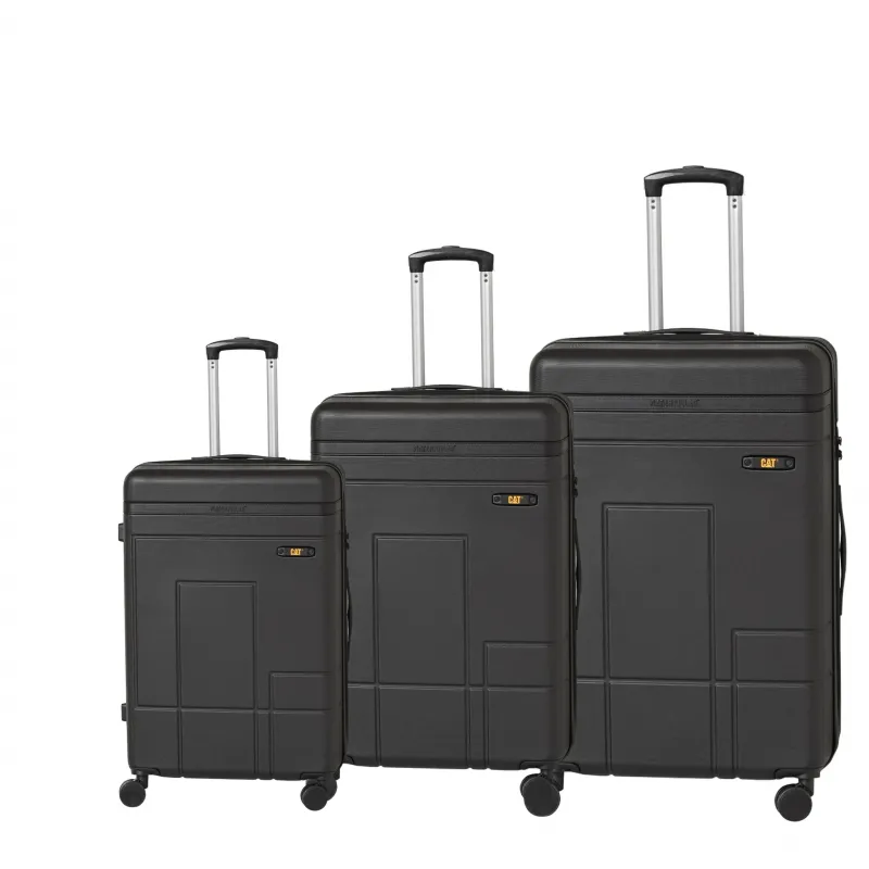 Βαλίτσα trolley (σετ 3 τεμαχίων) Caterpillar Allisia 84479-01 μαύρο - Βαλίτσες σετ