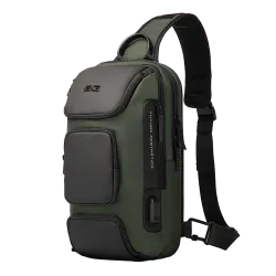 Τσαντάκι ώμου χιαστί crossbody Bange 7086 χακί