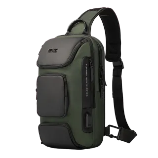 Τσαντάκι ώμου χιαστί crossbody Bange 7086 χακί