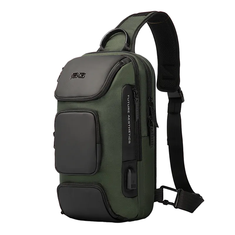 Τσαντάκι ώμου χιαστί crossbody Bange 7086 χακί