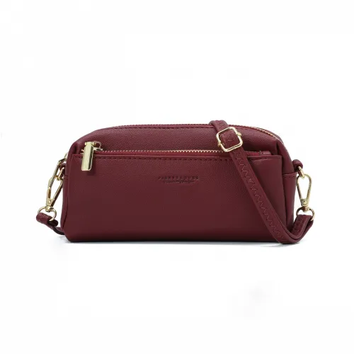 Γυναικεία Τσάντα Χιαστί Pierre Loues 514-75 μπορντό