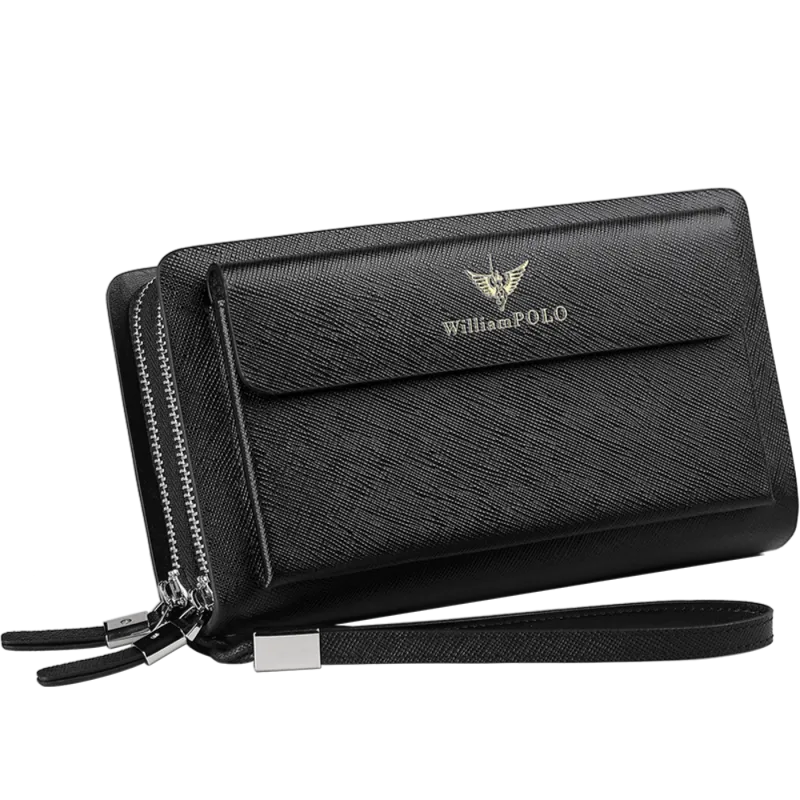 Δερμάτινο Ανδρικό πορτοφόλι William Polo 312 black