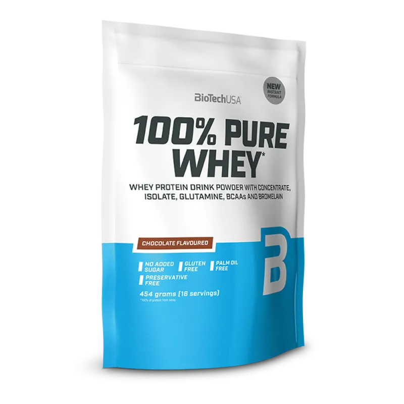 100% Pure Whey 454gr (BIOTECH USA) - Bourbon Vanilla