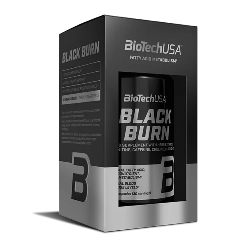 BioTechUSA Black Burn 90 Mega Caps | 200mg Καφεΐνη | Extreme Formula
