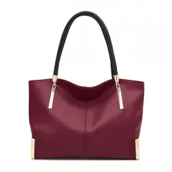 Δερμάτινη Γυναικεία Τσάντα Shopper 'Ωμου Foxer 938032F red
