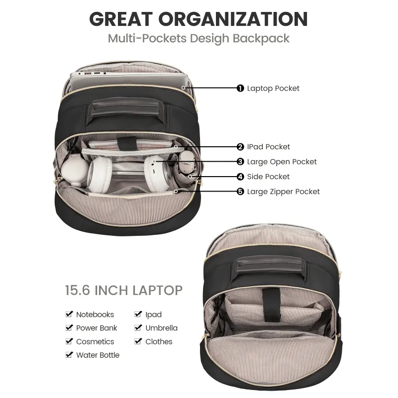 Γυναικείο Σακίδιο Laptop Casual Lovevook 15,6'' WB1533 black